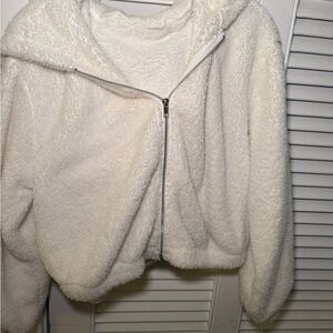Cozy White Fleece Jacket